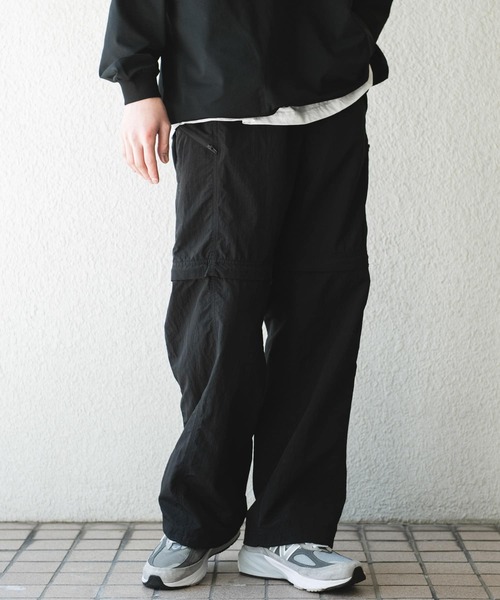 URBAN RESEARCH DOORS(アーバンリサーチドアーズ)の「ナイロンタッサー デタッチャブルパンツ(その他パンツ・メンズ・チャコールグレー/ブラック・LARGE/MEDIUM)」の20枚目の写真