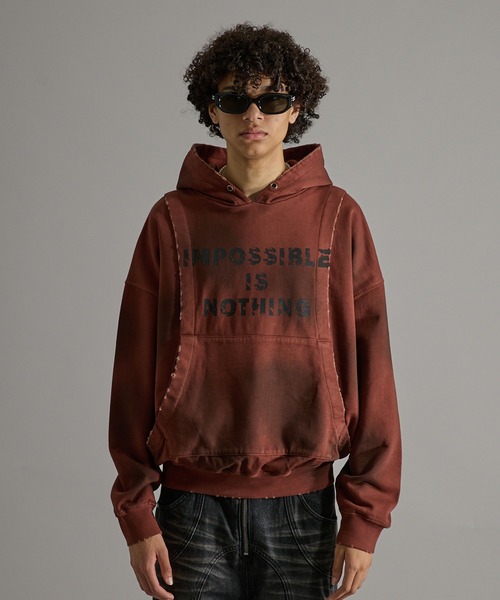 ANDER HUNK(アンダーハンク)の「Damege Heavyweight Spray Parker/ダメージヘビーウェイトスプレーパーカー(パーカー・メンズ・インディゴブルー/ブラウン・LARGE/MEDIUM/SMALL)」の10枚目の写真