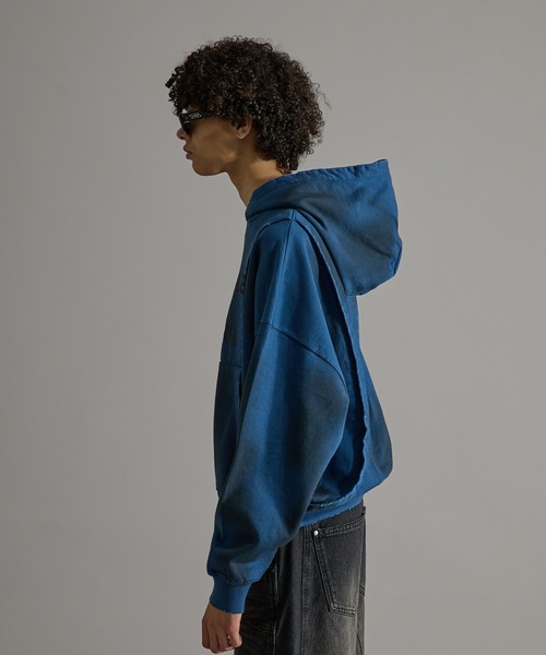 ANDER HUNK(アンダーハンク)の「Damege Heavyweight Spray Parker/ダメージヘビーウェイトスプレーパーカー(パーカー・メンズ・インディゴブルー/ブラウン・LARGE/MEDIUM/SMALL)」の18枚目の写真
