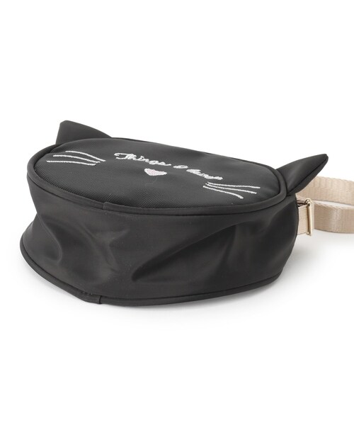 SHOO・LA・RUE（シューラルー）の「ネコラウンドメッシュポシェット（ショルダーバッグ・キッズ・アイボリー/ブラック・00）」の7枚目の写真