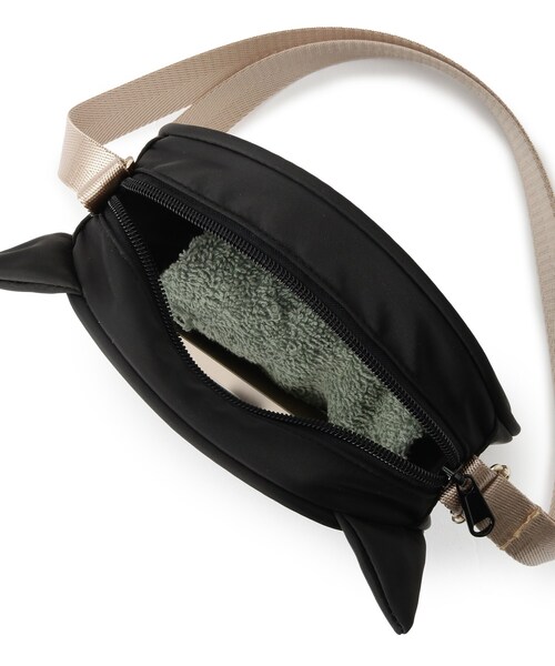 SHOO・LA・RUE（シューラルー）の「ネコラウンドメッシュポシェット（ショルダーバッグ・キッズ・アイボリー/ブラック・00）」の4枚目の写真