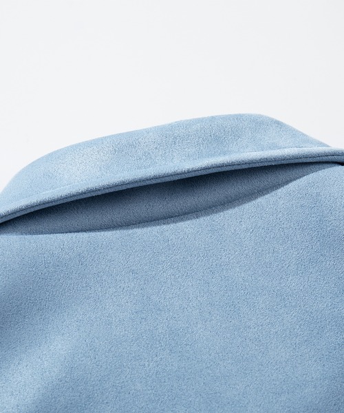 HOOK（フック）の「【HOOK】for girls 　チェリー刺繍チュールリボン付きスエード風コーチジャケット（カバーオール・レディース・ブラック/ブルー・SMALL/MEDIUM/LARGE）」の13枚目の写真