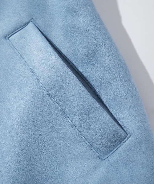 HOOK（フック）の「【HOOK】for girls 　チェリー刺繍チュールリボン付きスエード風コーチジャケット（カバーオール・レディース・ブラック/ブルー・SMALL/MEDIUM/LARGE）」の17枚目の写真