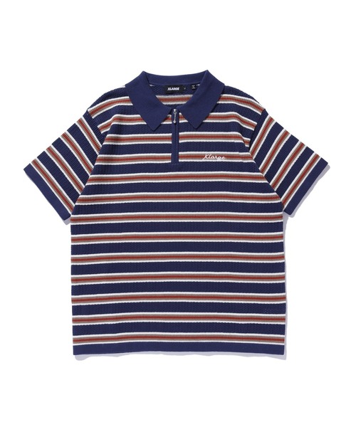 トップス X-LARGE STRIPED KNIT POLO SHIRT（Tシャツ/カットソー）｜XLARGE