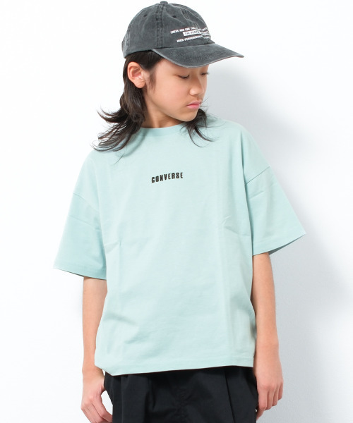 CONVERSE（コンバース）の「CONVERSE 別注スニーカーバックプリントTシャツ（Tシャツ/カットソー・キッズ・ブラック/オートミール/グリーン・130/140/150/160）」の10枚目の写真