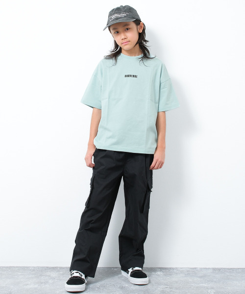 CONVERSE（コンバース）の「CONVERSE 別注スニーカーバックプリントTシャツ（Tシャツ/カットソー・キッズ・ブラック/オートミール/グリーン・130/140/150/160）」の11枚目の写真