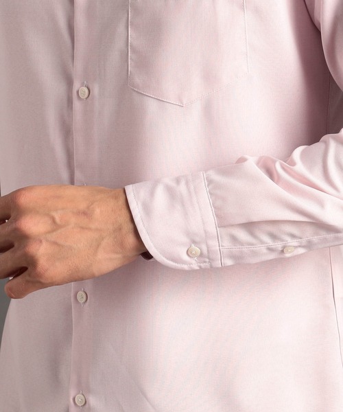 MONSIEUR NICOLE（ムッシュニコル）の「ポリエステルブロード カッタウェイカラーシャツ（シャツ/ブラウス・メンズ・ピンク/ネイビー/ホワイト・MEDIUM/LARGE/X-LARGE/SMALL）」の12枚目の写真
