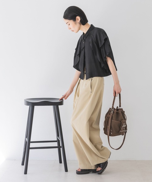 JEANASIS(ジーナシス)の「アンティークキンチャクBAG/459194(ショルダーバッグ・レディース・カーキ系/ブラウン/ブラック・FREE)」の7枚目の写真