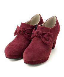 MAJESTIC LEGON | リボン付ブーティー(ブーツ)