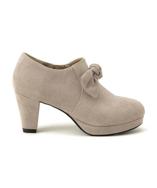 MAJESTIC LEGON(マジェスティックレゴン)の「リボン付ブーティー(ブーツ・レディース・ダークブラウン/ボルドー/グレー/ブラック・LARGE/MEDIUM/SMALL/X-LARGE)」の5枚目の写真