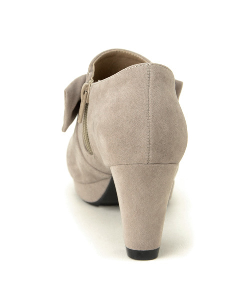 MAJESTIC LEGON(マジェスティックレゴン)の「リボン付ブーティー(ブーツ・レディース・ダークブラウン/ボルドー/グレー/ブラック・LARGE/MEDIUM/SMALL/X-LARGE)」の6枚目の写真