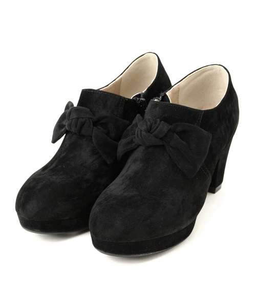 MAJESTIC LEGON(マジェスティックレゴン)の「リボン付ブーティー(ブーツ・レディース・ダークブラウン/ボルドー/グレー/ブラック・LARGE/MEDIUM/SMALL/X-LARGE)」の10枚目の写真