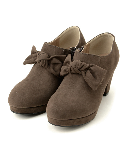 MAJESTIC LEGON(マジェスティックレゴン)の「リボン付ブーティー(ブーツ・レディース・ダークブラウン/ボルドー/グレー/ブラック・LARGE/MEDIUM/SMALL/X-LARGE)」の11枚目の写真