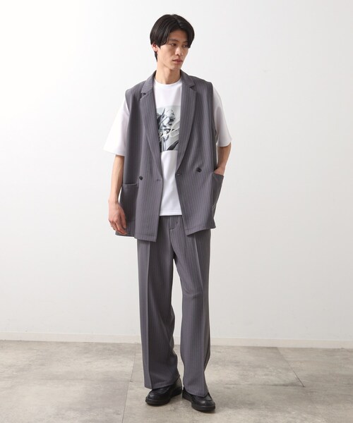 THE SHOP TK （ザ ショップ ティーケー ）の「ダブルジレ【セットアップ可/洗濯機OK】（ベスト・メンズ・グレー系2/ブラック・02/03）」の15枚目の写真