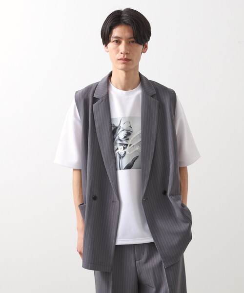 THE SHOP TK （ザ ショップ ティーケー ）の「ダブルジレ【セットアップ可/洗濯機OK】（ベスト・メンズ・グレー系2/ブラック・02/03）」の13枚目の写真