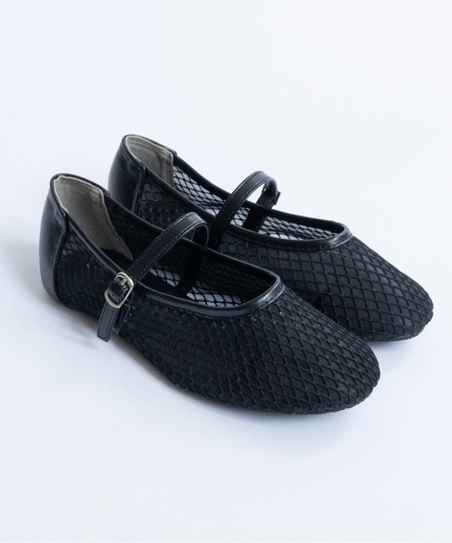 Fabby fabby（ファビィーファビィー）の「ラウンドメッシュシューズ（パンプス・レディース・ブラック/ゴールド/シルバー・LARGE/MEDIUM/SMALL）」の5枚目の写真