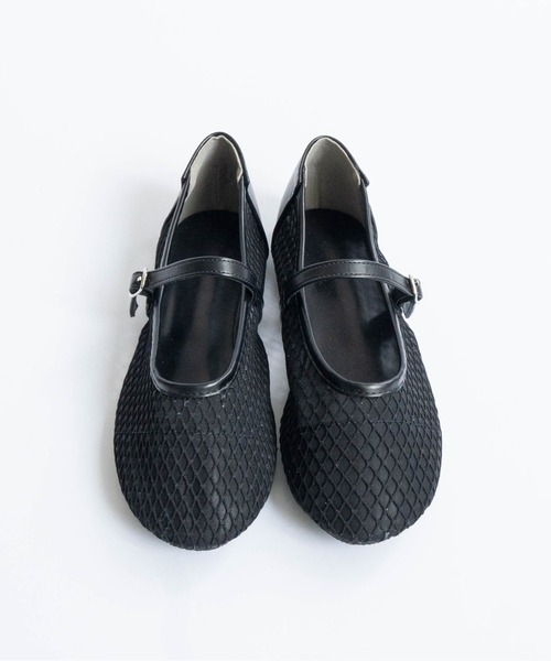 Fabby fabby（ファビィーファビィー）の「ラウンドメッシュシューズ（パンプス・レディース・ブラック/ゴールド/シルバー・LARGE/MEDIUM/SMALL）」の8枚目の写真