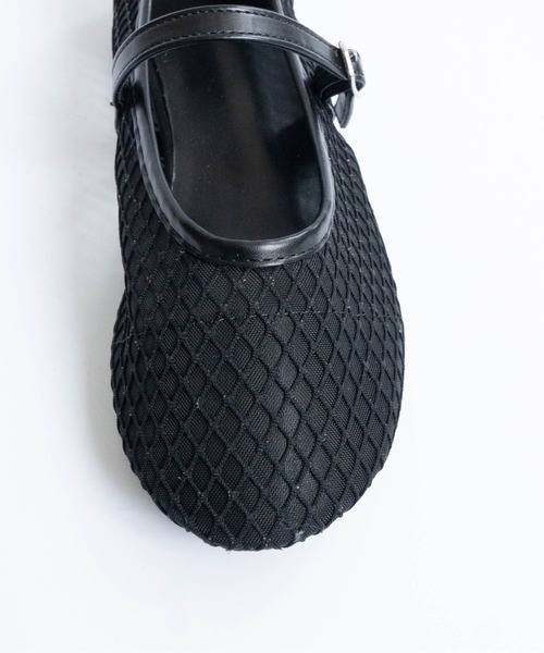 Fabby fabby（ファビィーファビィー）の「ラウンドメッシュシューズ（パンプス・レディース・ブラック/ゴールド/シルバー・LARGE/MEDIUM/SMALL）」の9枚目の写真