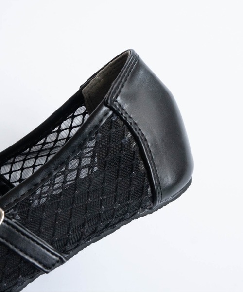 Fabby fabby（ファビィーファビィー）の「ラウンドメッシュシューズ（パンプス・レディース・ブラック/ゴールド/シルバー・LARGE/MEDIUM/SMALL）」の13枚目の写真