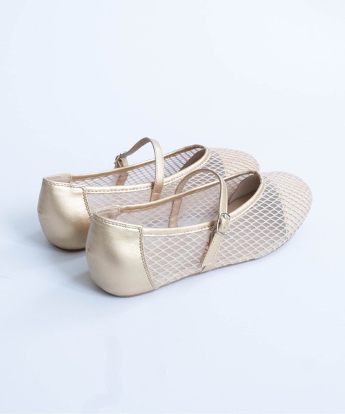 Fabby fabby（ファビィーファビィー）の「ラウンドメッシュシューズ（パンプス・レディース・ブラック/ゴールド/シルバー・LARGE/MEDIUM/SMALL）」の17枚目の写真