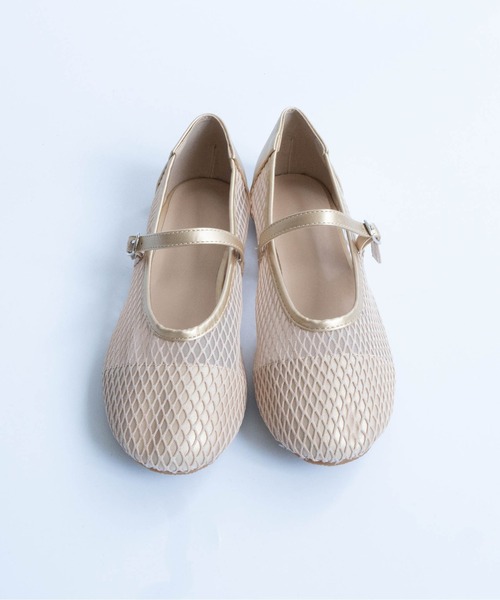 Fabby fabby（ファビィーファビィー）の「ラウンドメッシュシューズ（パンプス・レディース・ブラック/ゴールド/シルバー・LARGE/MEDIUM/SMALL）」の19枚目の写真