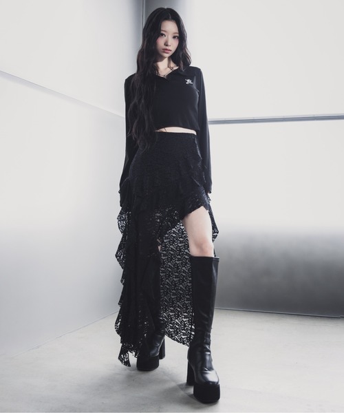 スカート lace asymmetry frill skirt lace asymmetry frill skirt（2color） | épine