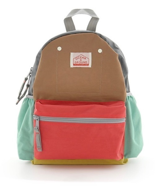 Ocean&Ground（オーシャン&グラウンド）の「DAYPACK CRAZY（バックパック/リュック・キッズ・ライトブルー/ライトグレー/ベージュ/ブルー/エメラルド/ライトパープル/キャメル/ライトピンク・SMALL/MEDIUM/X-SMALL）」の7枚目の写真