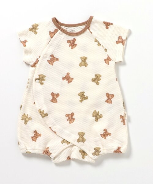 apres les cours（アプレレクール）の「ぽこぽこロンパス（ロンパース・キッズ・ベージュ/その他3/ピンク/サックスブルー・60/70/80）」の2枚目の写真