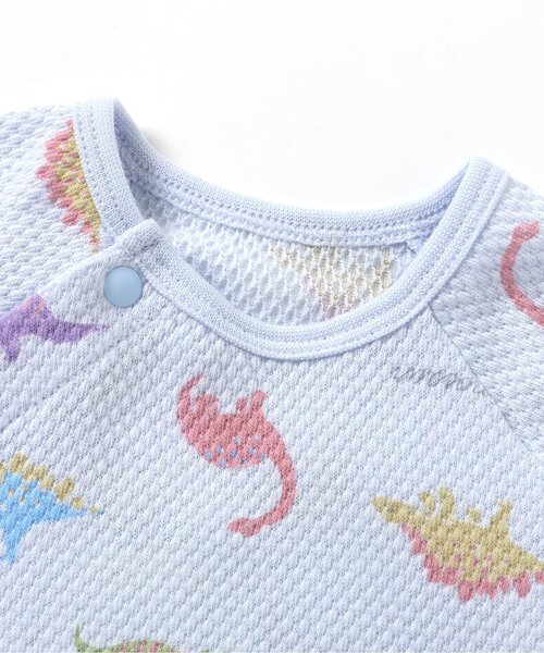 apres les cours（アプレレクール）の「ぽこぽこロンパス（ロンパース・キッズ・ベージュ/その他3/ピンク/サックスブルー・60/70/80）」の8枚目の写真