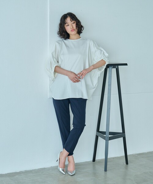 CAST:（キャストコロン）の「雨の日美脚パンツ（その他パンツ・レディース・ブルー系その他4/オレンジ/ネイビー/グリーン系その他7・L/S/XS/M）」の8枚目の写真