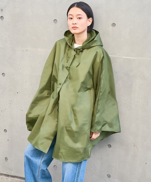 assa(エーエスエスエー)の「レインポンチョ【assa】【WEB限定】(ポンチョ・レディース・カーキ/ベージュ・フリー)」の1枚目の写真