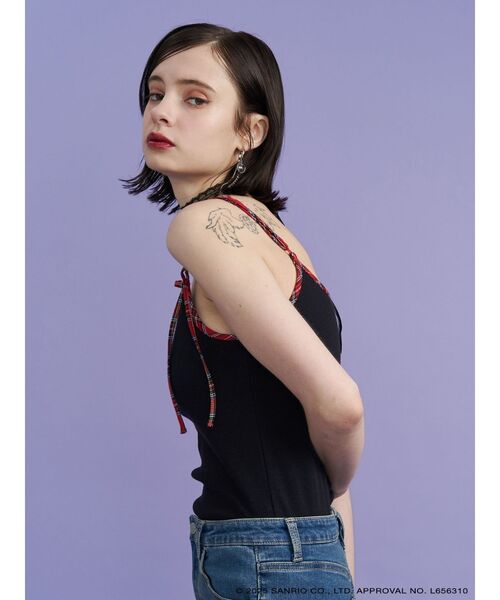 jouetie（ジュエティ）の「【メロクロコラボ】KUROMIリボンキャミ（キャミソール・レディース・オフホワイト/ブラック/その他1・MEDIUM）」の13枚目の写真