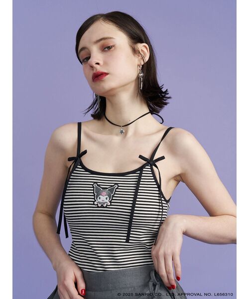 jouetie（ジュエティ）の「【メロクロコラボ】KUROMIリボンキャミ（キャミソール・レディース・オフホワイト/ブラック/その他1・MEDIUM）」の14枚目の写真