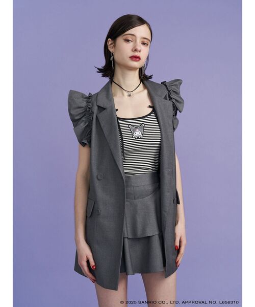 jouetie（ジュエティ）の「【メロクロコラボ】KUROMIリボンキャミ（キャミソール・レディース・オフホワイト/ブラック/その他1・MEDIUM）」の17枚目の写真