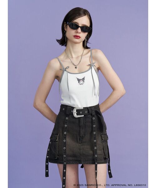 jouetie（ジュエティ）の「【メロクロコラボ】KUROMIリボンキャミ（キャミソール・レディース・オフホワイト/ブラック/その他1・MEDIUM）」の19枚目の写真