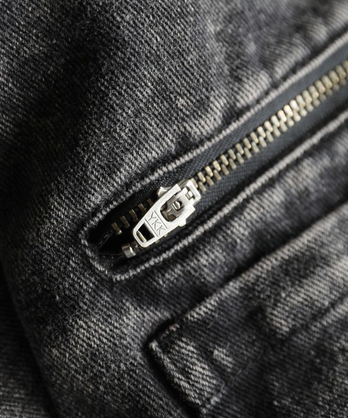 LILL(リル)の「ルーズシルエットウォッシュドフリンジジップデニム(デニムパンツ・メンズ・ブラック・S/M/L/XL)」の21枚目の写真