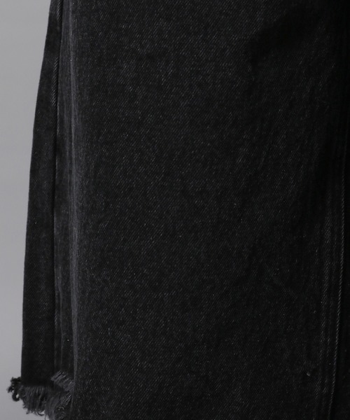 ajouter flow（アジューテフロー）の「【ajouter flow】damage denim half pants（デニムパンツ・メンズ・ブラック/ブルー・L/M）」の18枚目の写真