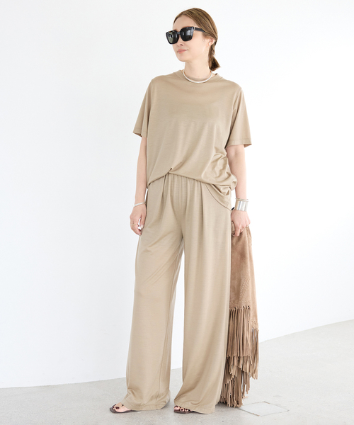 Prime wool jersey Tシャツ（Tシャツ/カットソー）｜Deuxieme