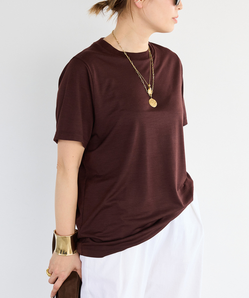 Prime wool jersey Tシャツ（Tシャツ/カットソー）｜Deuxieme