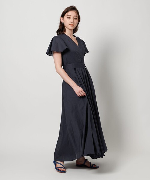 MARIHAマリハ マドモアゼルのドレス 半袖　ネイビー　36 MARIHA(マリハ) リゾートドレス ワンピース マドモアゼルの