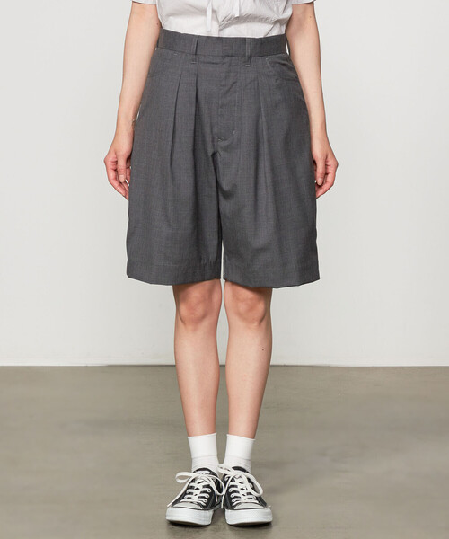 何でも揃う | FARAH ウール WOMEN（その他パンツ 2タックワイドショーツ パンツ