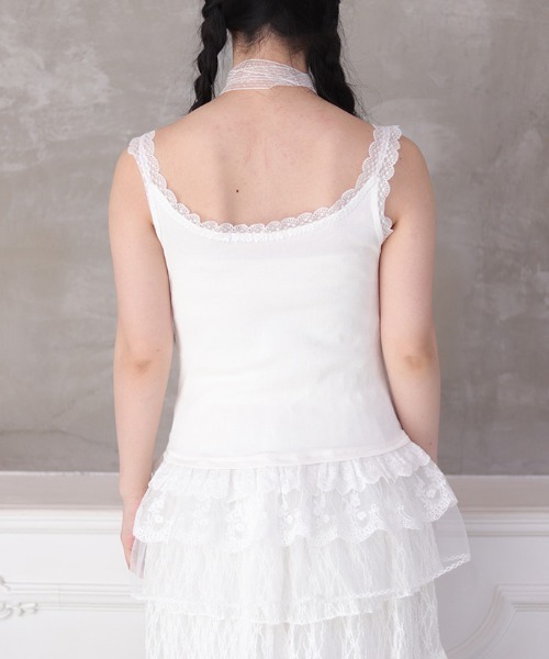 axes femme アクシーズファム　リボン　レース　タンクトップ　キャミ axes femme（キャミソール）のフリマアイテム一覧