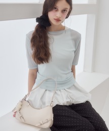 Birthday room（バースデイルーム）の「シアー半袖T/sheer short sleeve t-shirt（Tシャツ/カットソー）」