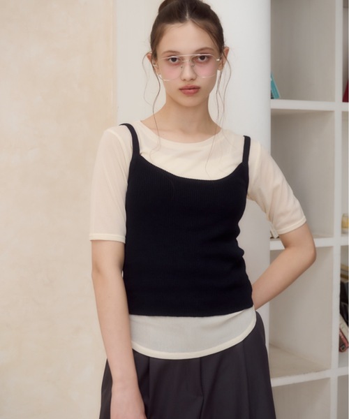 Birthday room（バースデイルーム）の「シアー半袖T/sheer short sleeve t-shirt（Tシャツ/カットソー・レディース・ライトブルー/アイボリー/ピンク・FREE）」の11枚目の写真