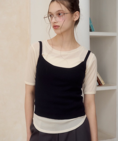 Birthday room（バースデイルーム）の「シアー半袖T/sheer short sleeve t-shirt（Tシャツ/カットソー・レディース・ライトブルー/アイボリー/ピンク・FREE）」の9枚目の写真