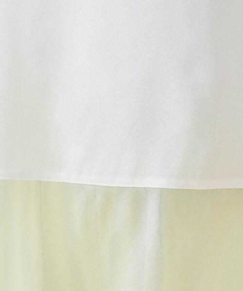 INDIVI(インディヴィ)の「【洗える】裾シアー半袖トップス(Tシャツ/カットソー・レディース・ブラック/サックスブルー/ホワイト/ライトグレー・05/13/15 /34/38)」の9枚目の写真