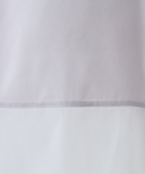 INDIVI(インディヴィ)の「【洗える】裾シアー半袖トップス(Tシャツ/カットソー・レディース・ブラック/サックスブルー/ホワイト/ライトグレー・05/13/15 /34/38)」の13枚目の写真