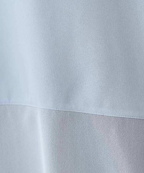 INDIVI(インディヴィ)の「【洗える】裾シアー半袖トップス(Tシャツ/カットソー・レディース・ブラック/サックスブルー/ホワイト/ライトグレー・05/13/15 /34/38)」の21枚目の写真