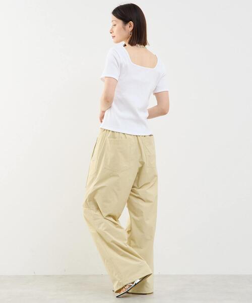 SOFFITTO（ソフィット）の「前後2WAYスクエアネックカットソー（Tシャツ/カットソー・レディース・ホワイト/ブラック・FREE）」の7枚目の写真