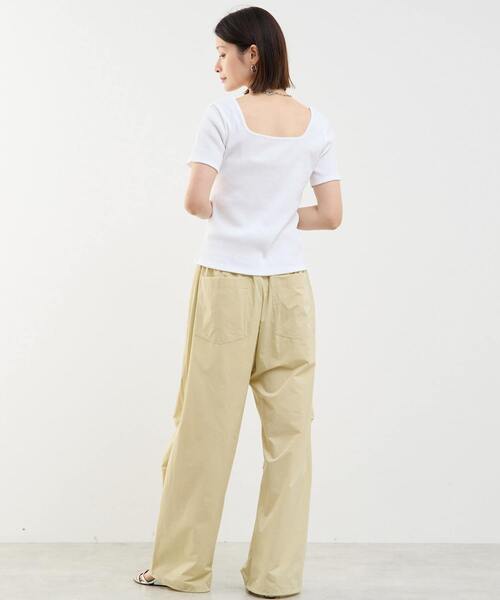 SOFFITTO（ソフィット）の「前後2WAYスクエアネックカットソー（Tシャツ/カットソー・レディース・ホワイト/ブラック・FREE）」の11枚目の写真